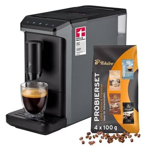 Tchibo Esperto mini Kaffeevollautomat, Grau – Produktansicht 1