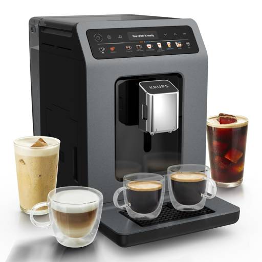 KRUPS Evidence Hot & Cold Kaffeevollautomat, 18 Getränke – Produktansicht 1