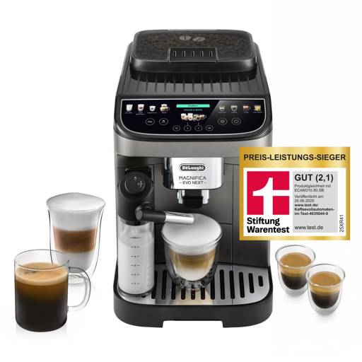 De’Longhi Magnifica Evo Next ECAM312.80.TB, Titan-Schwarz – Produktansicht 1