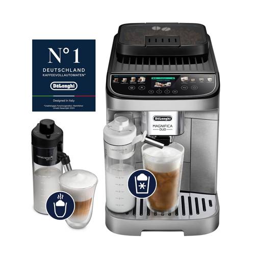 De’Longhi Magnifica Duo ECAM332.80.SXB, Silber – Produktansicht 1