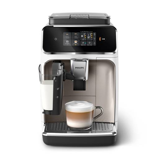 Philips LatteGo 2300 EP2333/40, Weiß-Chrom – Produktansicht 1