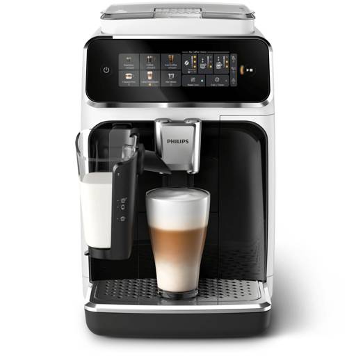 Philips LatteGo 3300 Kaffeevollautomat, Weiß-Schwarz – Produktansicht 1