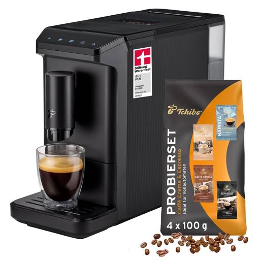 Tchibo Esperto mini Kaffeevollautomat, Schwarz – Produktansicht 1